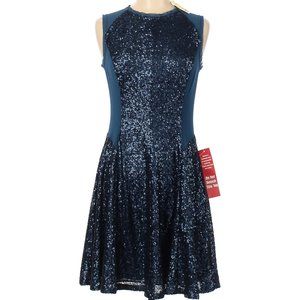 NWT STUNNING! Rachel Roy Blue Sequin holiday party dress, size 6